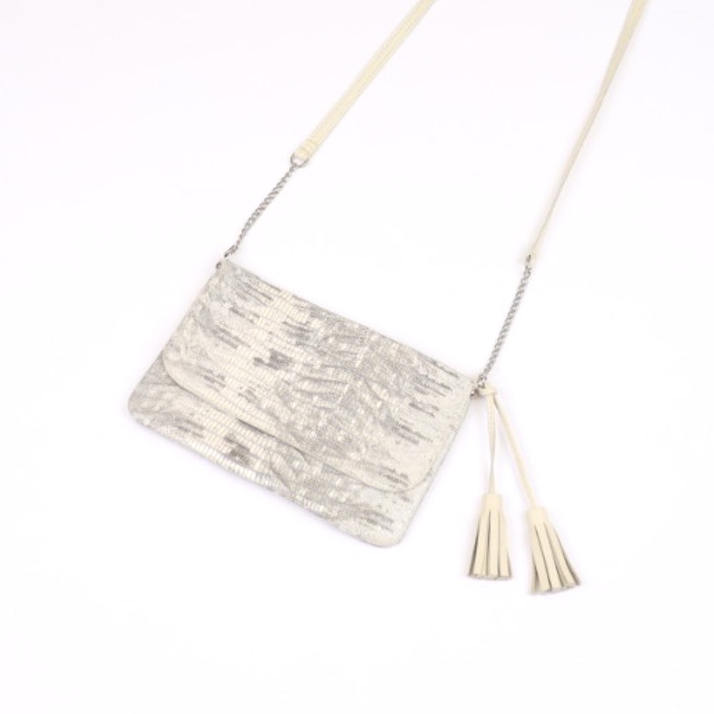 Mini kleptasje met hagedissenprint