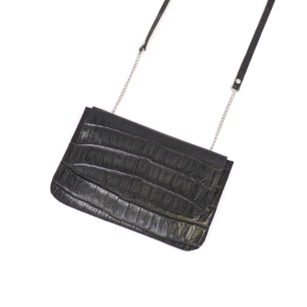 Mini kleptasje zwart kroko